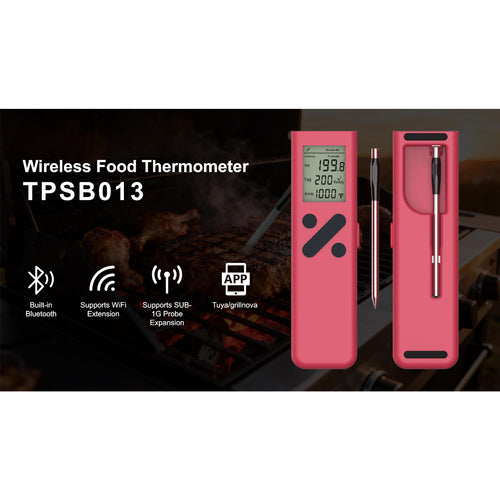 Smart Bluetooth Wireless Meat Thermometer Digital, Standalone Display Base for BBQ, Grill, Oven, Smoker, Air Fryer, Kitchen, High-Accuracy Sensors Perfect for Steak, Chicken, Turkey