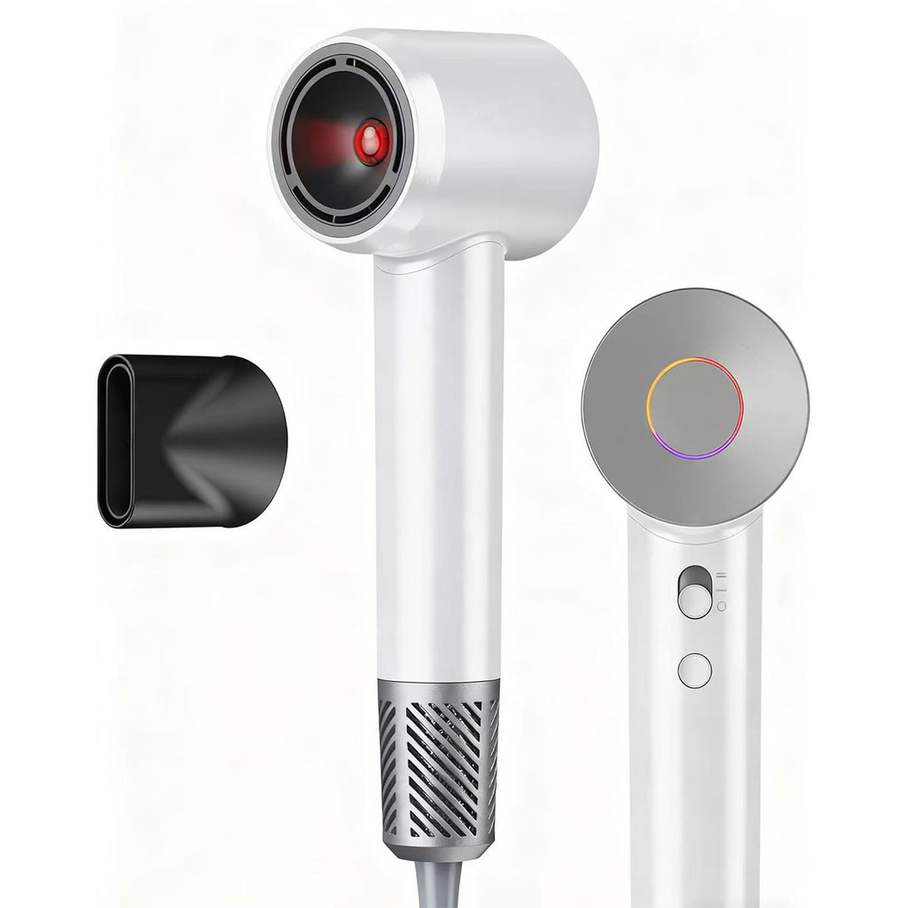 Professional High Speed Hair Dryer with Diffuser, 500 Million Negative Ions, Ultra-Fast Drying, Low Noise, 150000 RPM, Infrared Blow Dryer  with a Magnetic Nozzle for Faster Drying Hair Types